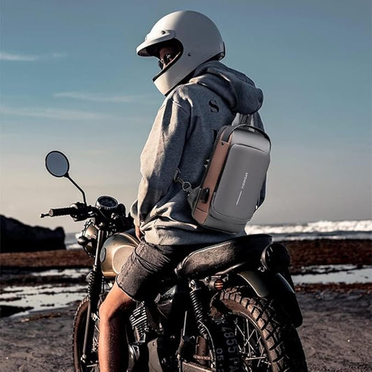 Men’s Premium PU Leather Chest Bag