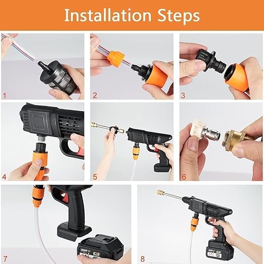 48V Rechargeable High Pressure Washer