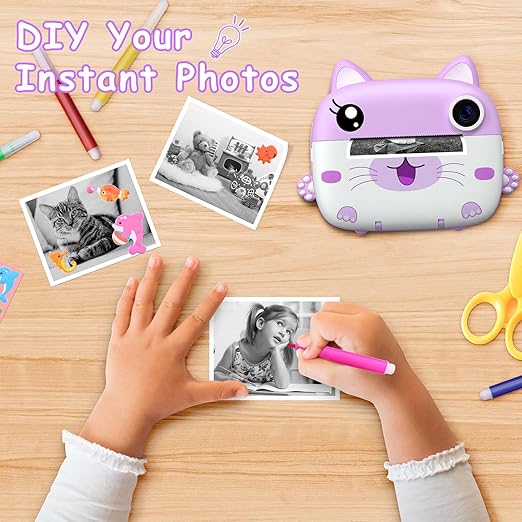2.5K Digital Video Instant Print Camera for Kids