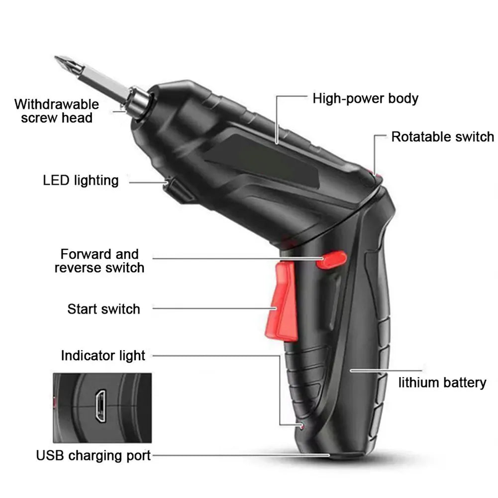Portable Screwdriver Hand Drill