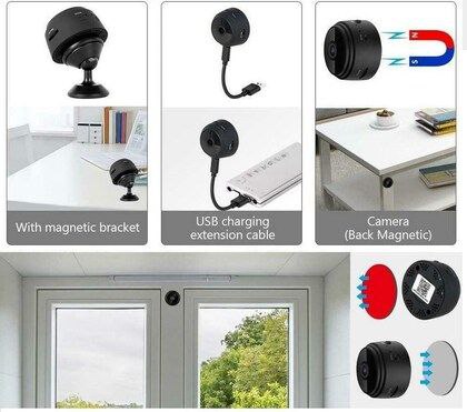 AB SmartEye Mini Wireless WiFi Security Camera | HD 1080p Indoor Video Recorder