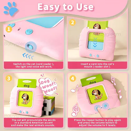 Early Educational Intelligent Electric Kids Language Card Reader 224