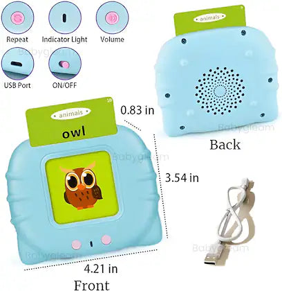 Early Educational Intelligent Electric Kids Language Card Reader 224