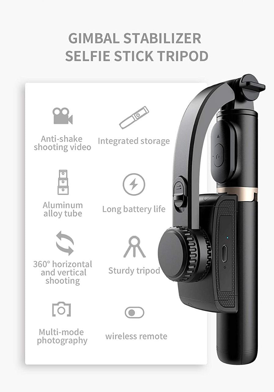 Gimbal Stabilizer selfile stick tripod