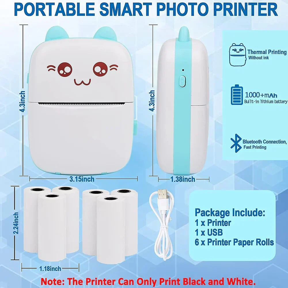 Mini Portable Thermal Printer