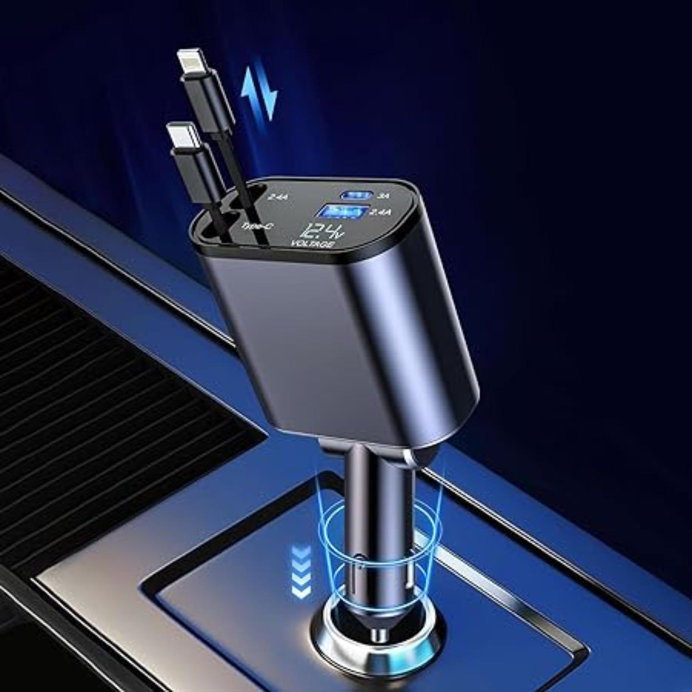 120W Retractable Car Fast charger